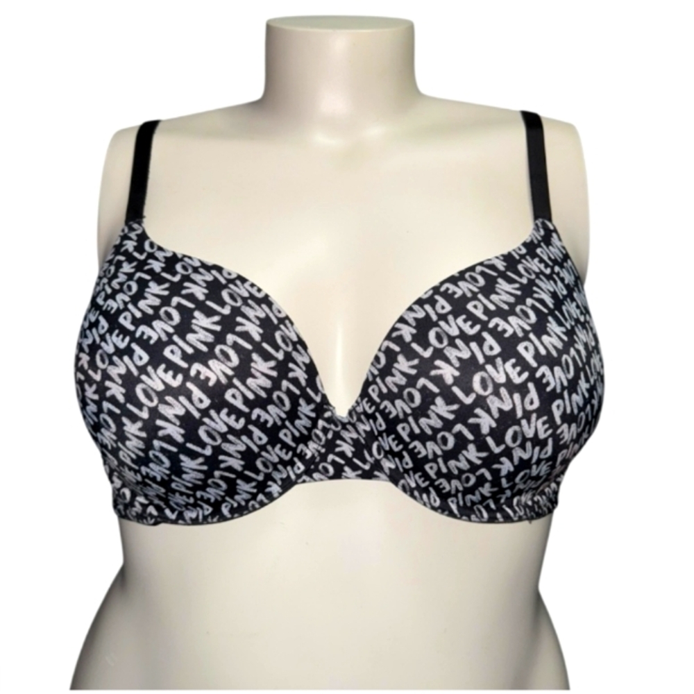 PINK Lightly Lined Adjustable Patterned Strap Bra - 40C